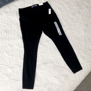 Old Navy Stevie black ponte leggings size L petite